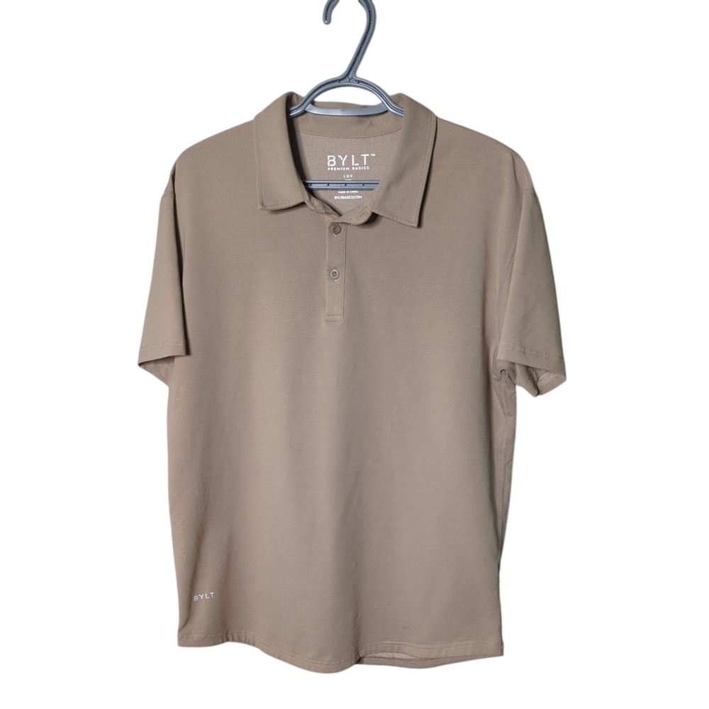 Men's Tan Polo Shirt